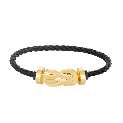 [Moco]CHANCE GROSSES 8-FACH-ARMBAND MIT SCHNALLE OHNE DIAMANT GOLD