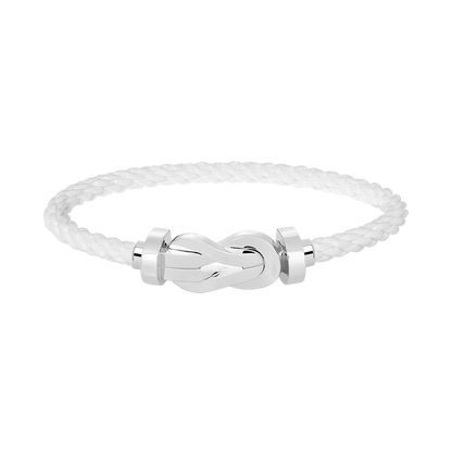 [Moco]CHANCE LARGE 8 FIGURE BUCKLE NO DIAMOND BRACELET SILVER