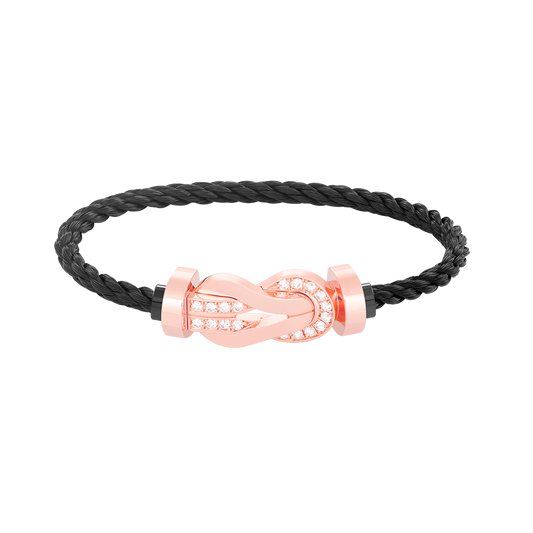 [Moco]CHANCE GROSSES 8-STELLIGES SCHNALLE HALBDIAMANTARMBAND ROSÉGOLD