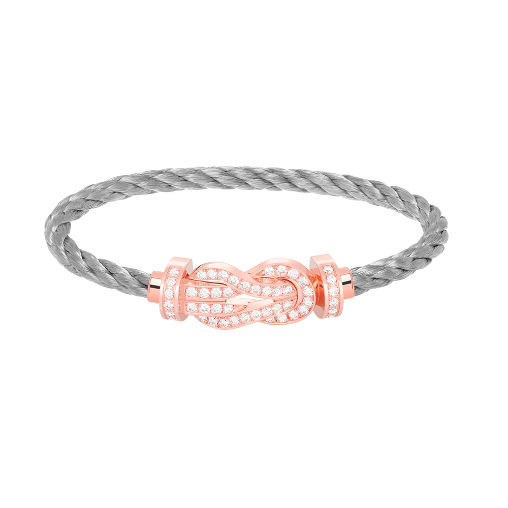 [Moco]CHANCE LARGE 8 FIGURE BUCKLE FULL DIAMOND BRACELET ROSE GOLD