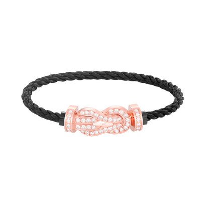 [Moco]CHANCE GROSSES 8-FACH-ARMBAND MIT VOLLEN DIAMANTEN IN ROSÉGOLD