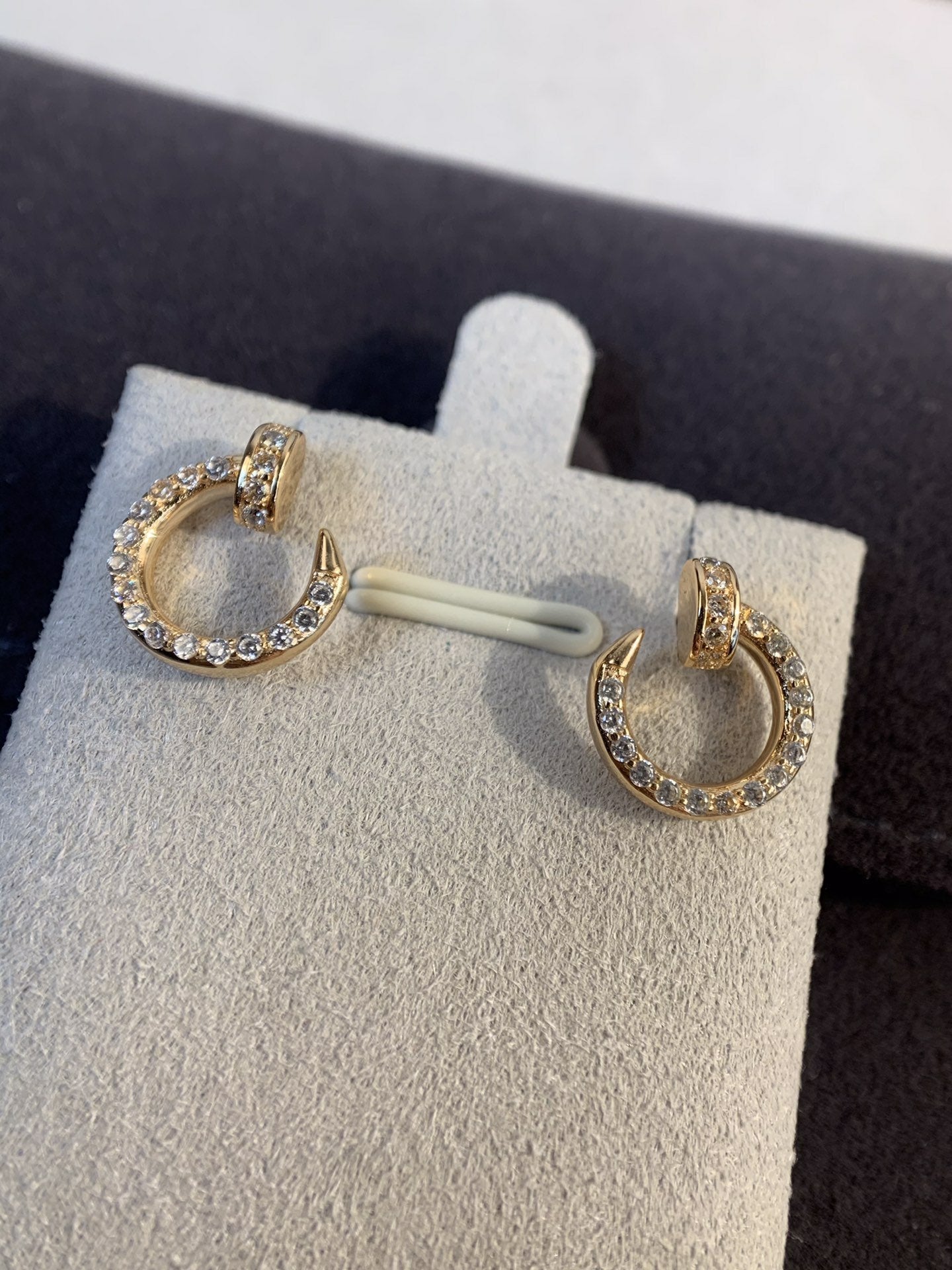 [Moco]JUSTE EARRINGS GOLD DIAMONDS