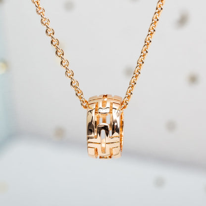 [Moco]PARENTESI NECKLACE PINK GOLD