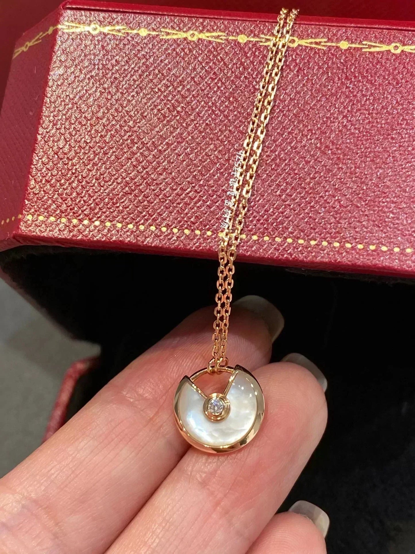 [Moco]AMULETTE ROSE GOLD MOP NECKLACE