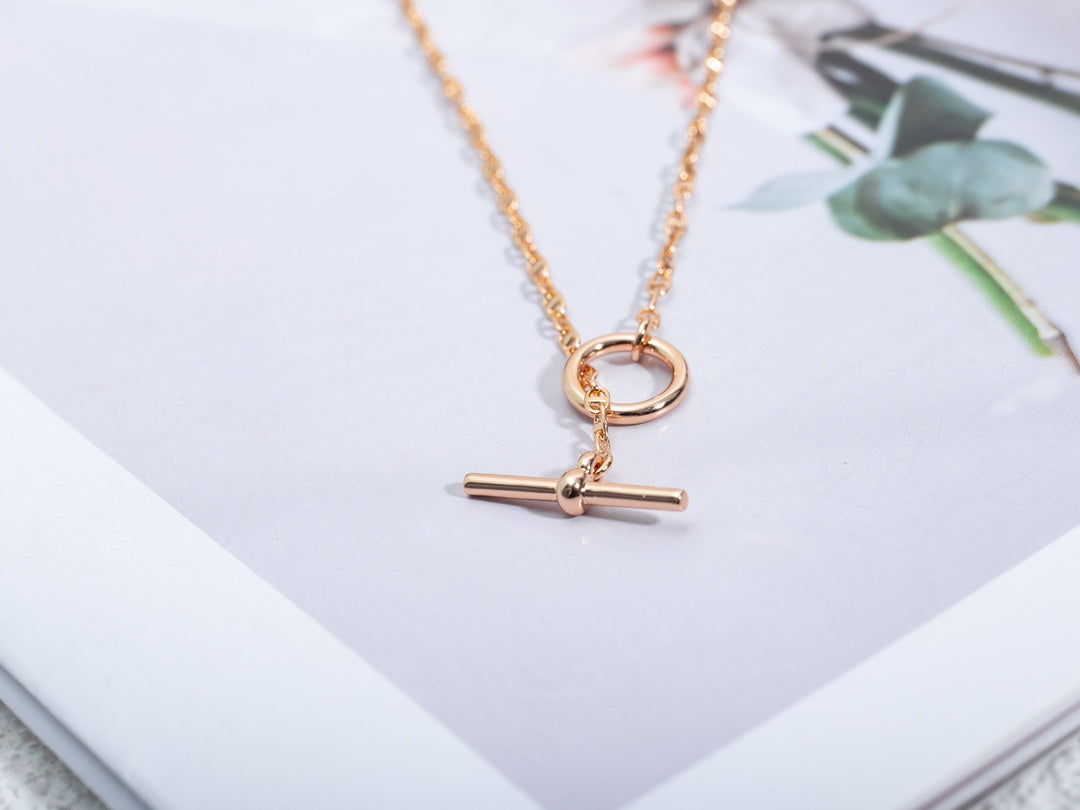 [Moco]ECHAPPEE NECKLACE PINK GOLD