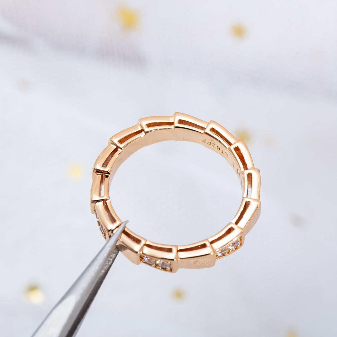 [Moco]SERPENTI RING ROSA GOLD 3MM