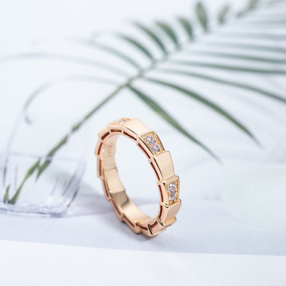 [Moco]SERPENTI RING ROSA GOLD 3MM