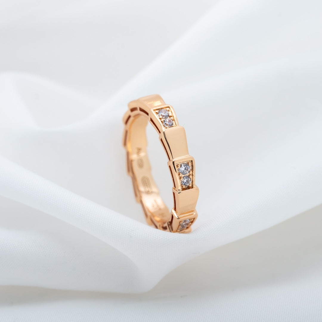 [Moco]SERPENTI RING ROSA GOLD 3MM