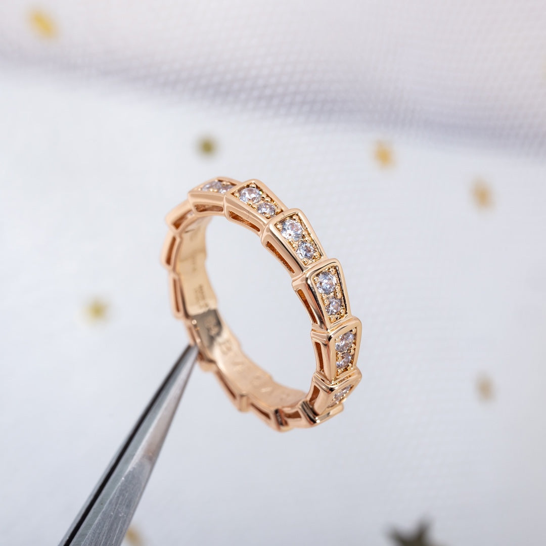 [Moco]SERPENTI RING ROTGOLD MIT DIAMANTEN 3MM