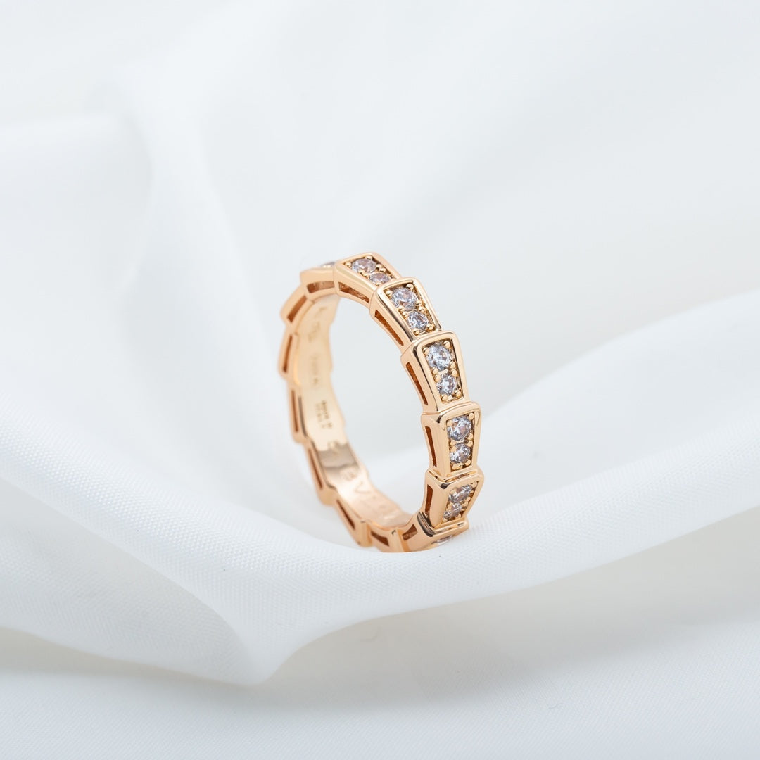 [Moco]SERPENTI RING ROTGOLD MIT DIAMANTEN 3MM