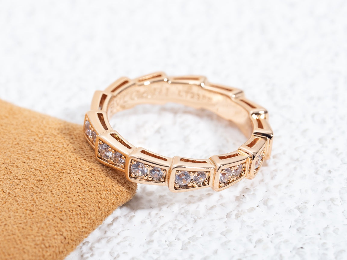 [Moco]SERPENTI RING ROTGOLD MIT DIAMANTEN 3MM