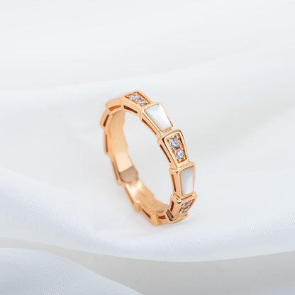 [Moco]SERPENTI RING ROTGOLD DIAMANT MOP 3MM