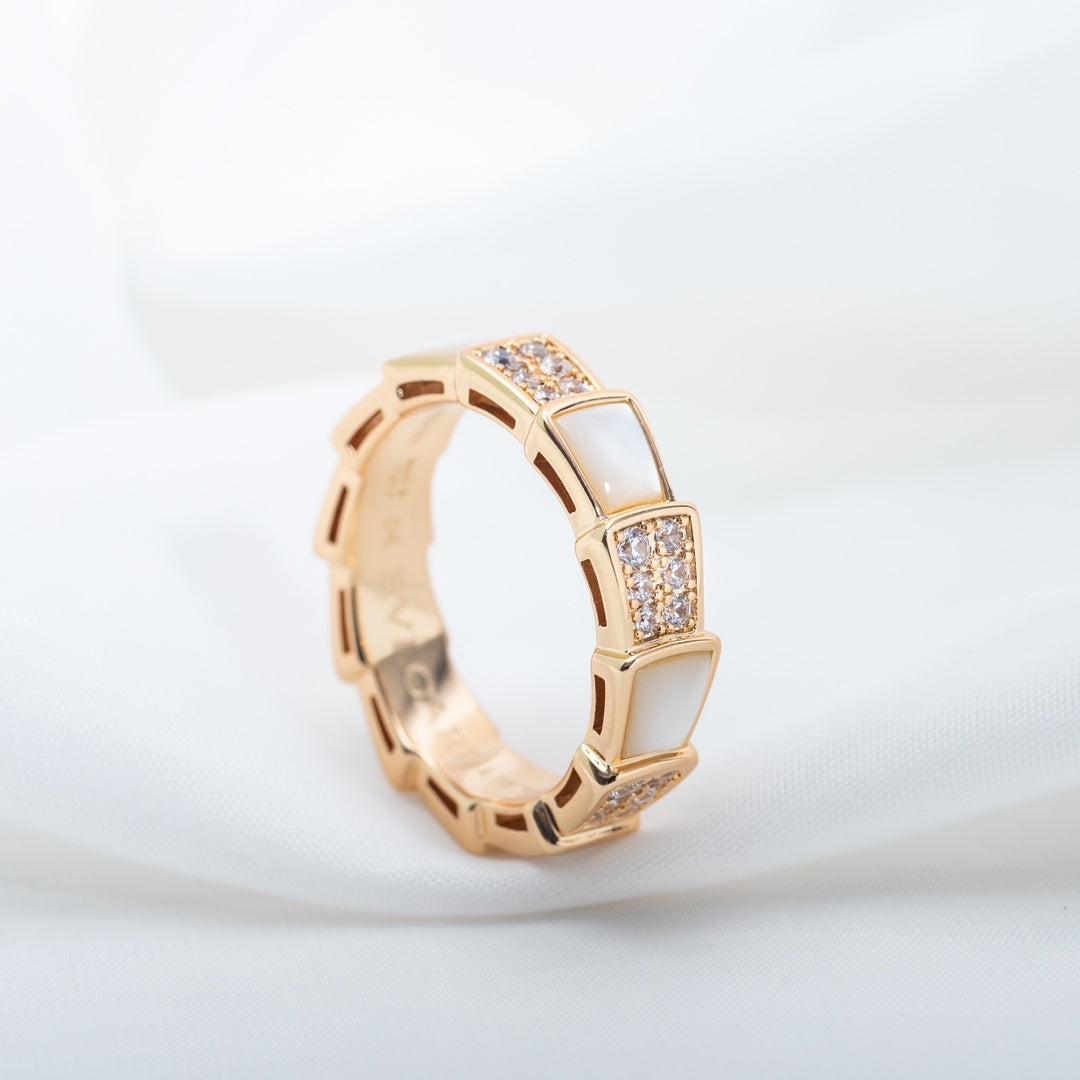 [Moco]SERPENTI RING ROTGOLD MIT DIAMANTEN 4MM