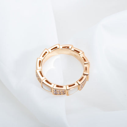 [Moco]SERPENTI RING ROTGOLD MIT DIAMANTEN 4MM