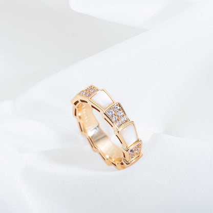 [Moco]SERPENTI RING ROTGOLD MIT DIAMANTEN 4MM