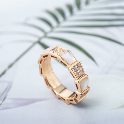 [Moco]SERPENTI RING ROTGOLD MIT DIAMANTEN 4MM