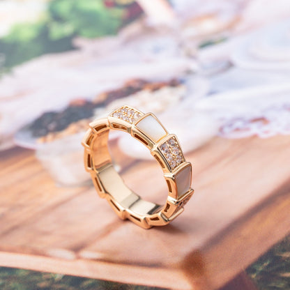 [Moco]SERPENTI RING ROTGOLD MIT DIAMANTEN 4MM