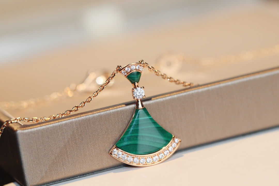 [Moco]DREAM NECKLACE MALACHITE DIAMOND