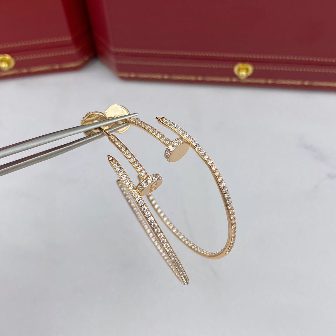 [Moco]JUSTE EARRINGS FULL DIAMONDS 1.8MM