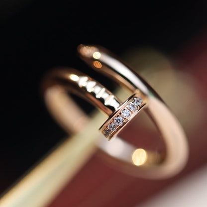 [Moco]JUSTE RING 2,65 MM ROSGOLD DIAMANT