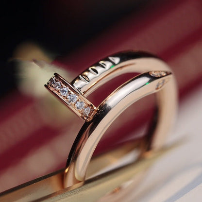 [Moco]JUSTE RING 2.65MM PINK GOLD DIAMOND