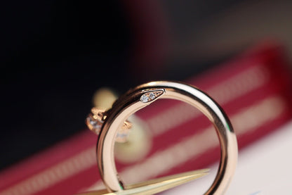 [Moco]JUSTE RING 2.65MM PINK GOLD DIAMOND