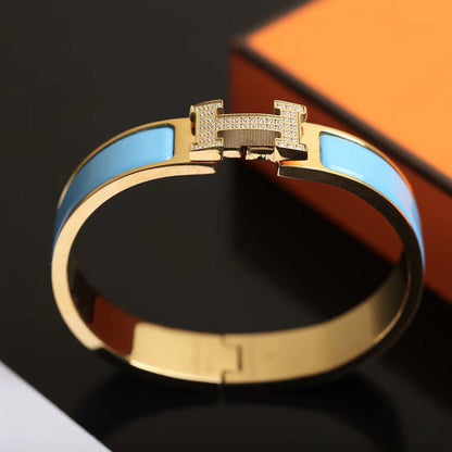 [Moco]H CLOUD BLUE BRACELET GOLD DIAMOND