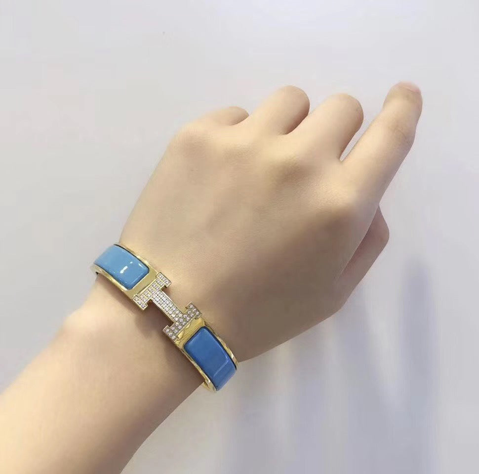 [Moco]H CLOUD BLUE BRACELET GOLD DIAMOND