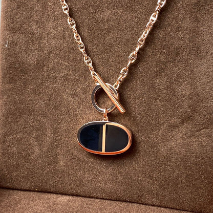 [Moco]CHAINE VERSO BLACK CERAMIC NECKLACE