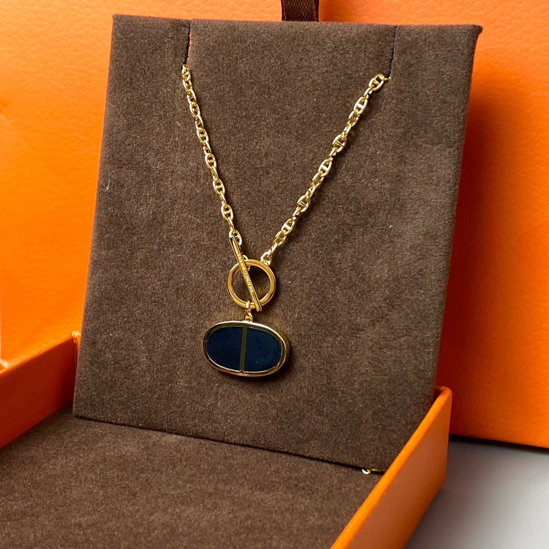 [Moco]CHAINE VERSO BLACK CERAMIC NECKLACE