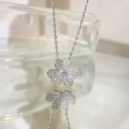 [Moco]FLOWER DIAMOND NECKLACE