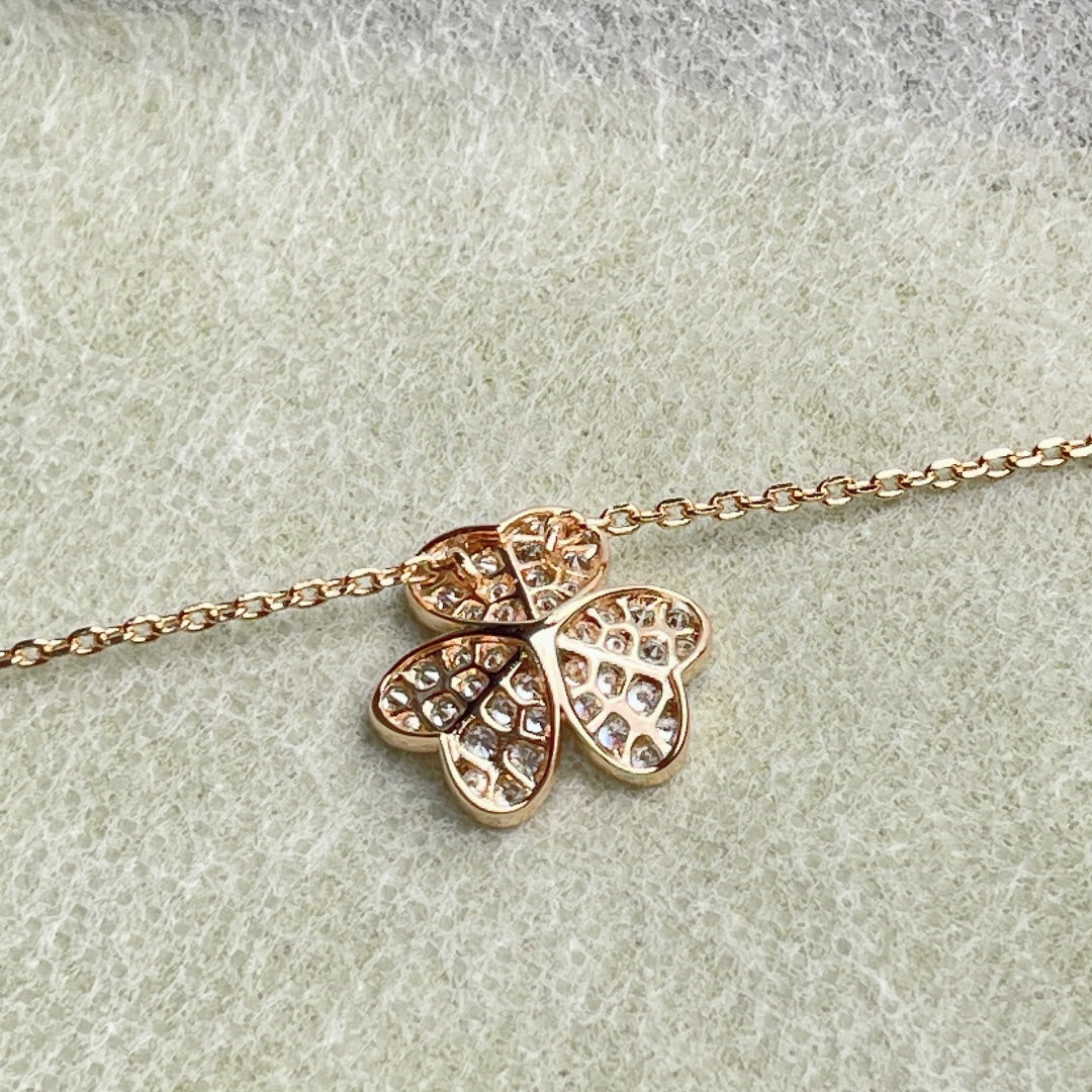 [Moco]FLOWER DIAMOND NECKLACE