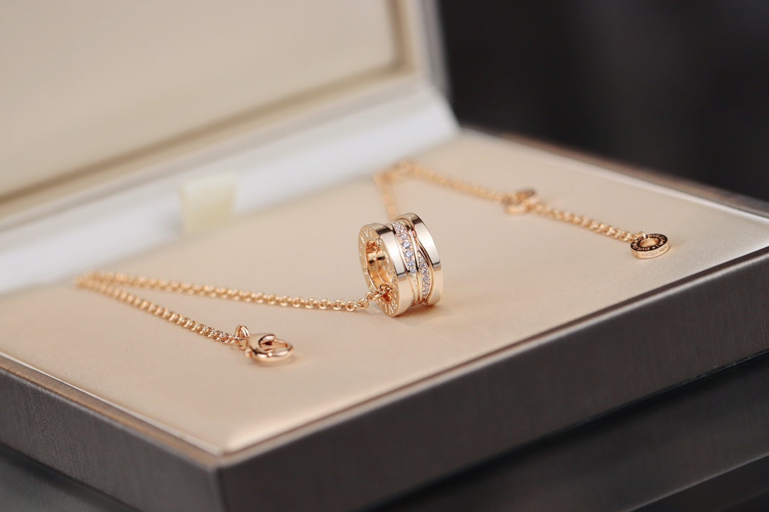 [Moco]ZERO 1 PINK GOLD DIAMOND NECKLACE