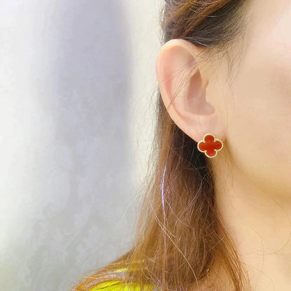 [Moco]CLOVER MEDIUM 1 MOTIFS CARNELIAN  EARRINGS