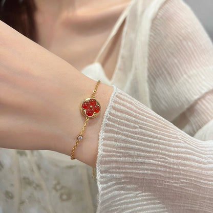 [Moco]SUN PEDANT CARNELIAN BRACELET