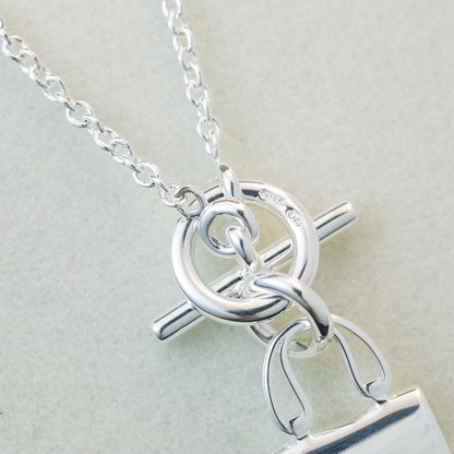 [Moco]POP H PEDANT SILVER NECKLACE