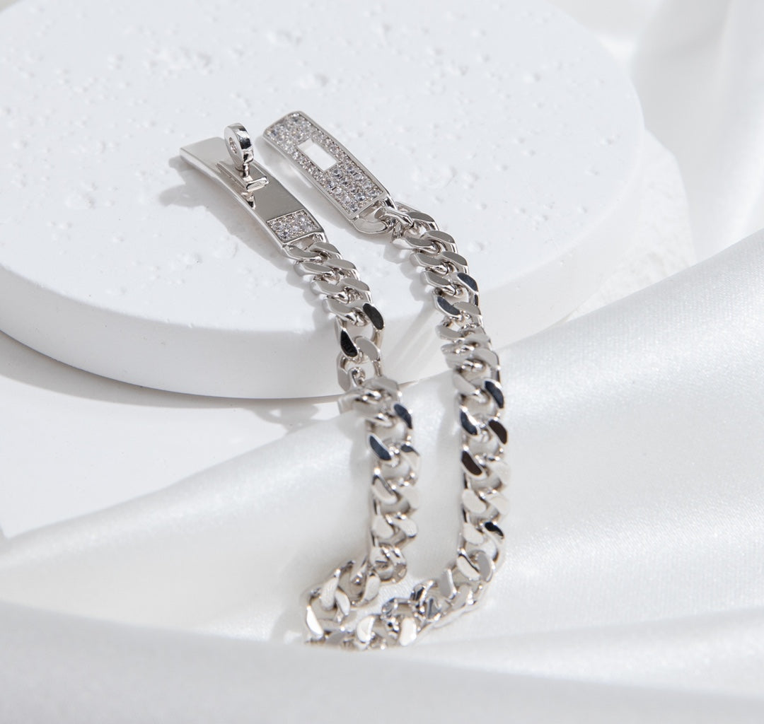 [Moco]KELLY KETTE SILBER DIAMANT ARMBAND