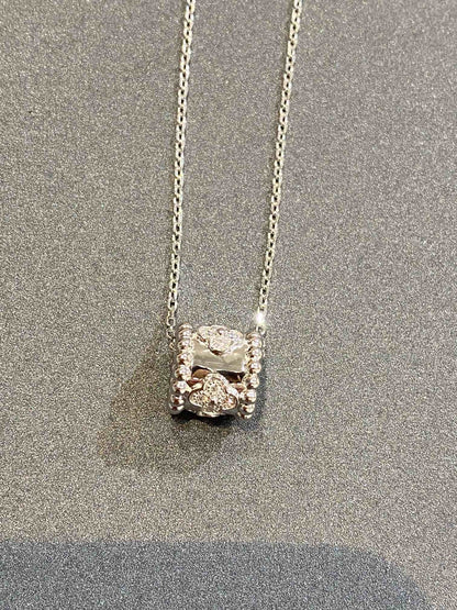 [Moco]PERLEE PEDANT SIVLER DIAMOND NECKLACE