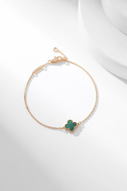 [Moco]CLOVER BRACELET MALACHITE 1 MOTIF