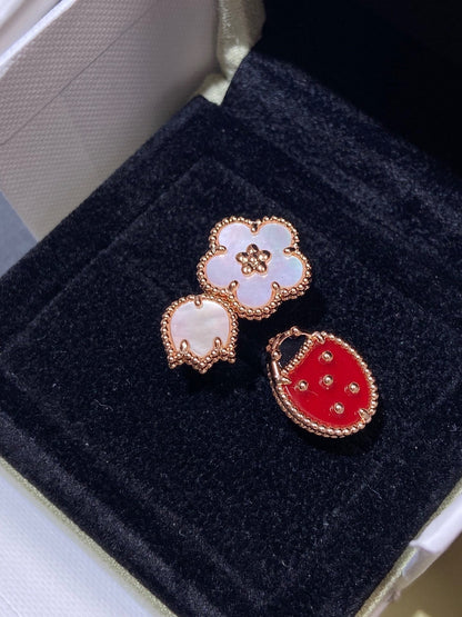 [Moco]LUCKY 3 MOTIF ROSE GOLD RING