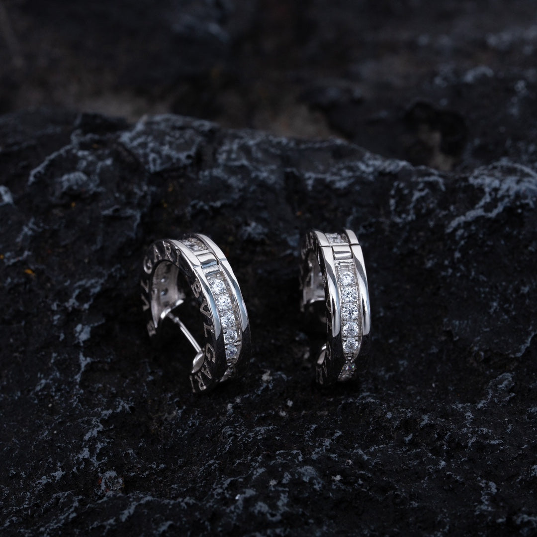 [Moco]ZERO 1 MINI SILVER DIAMOND EARRINGS