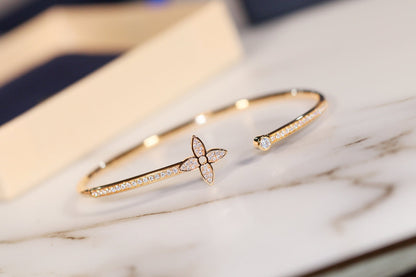 [Moco]IDYLLE GOLD OFFENES ARMBAND MIT DIAMANTEN