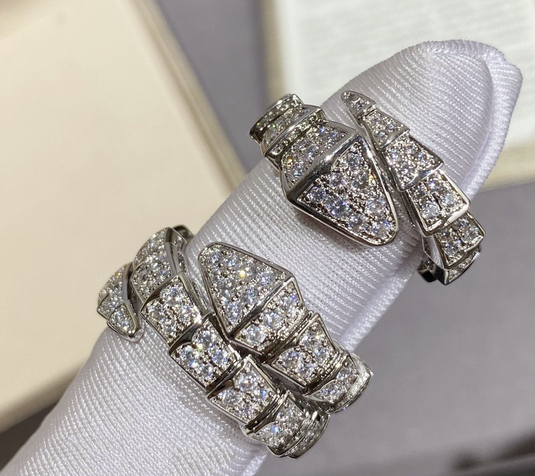 [Moco]SERPENTI GROSSER RING SILBER MIT DIAMANTEN