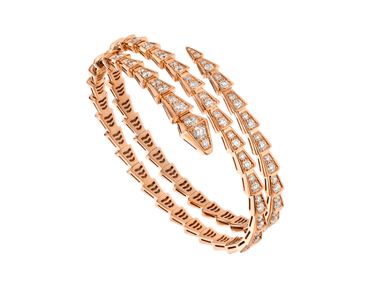 [Moco]SERPENTI ARMBAND ROTGOLD DIAMANT ZWEIREIHIG