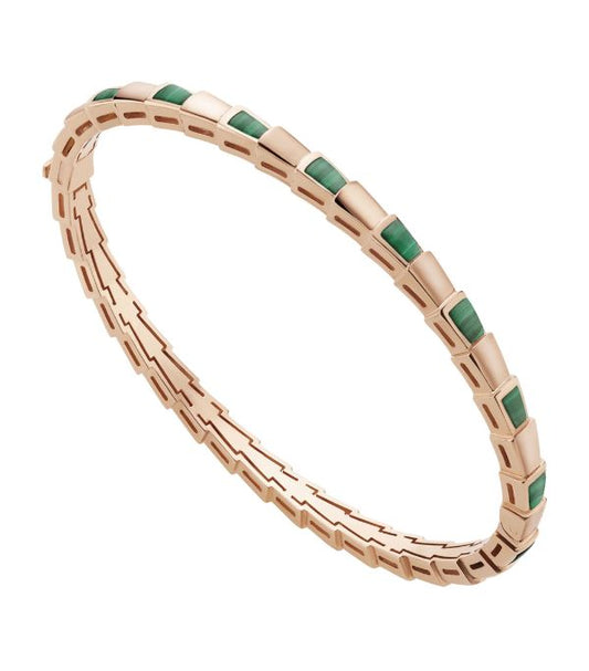 [Moco]SERPENTI BRACELET PINK GOLD MALACHITE