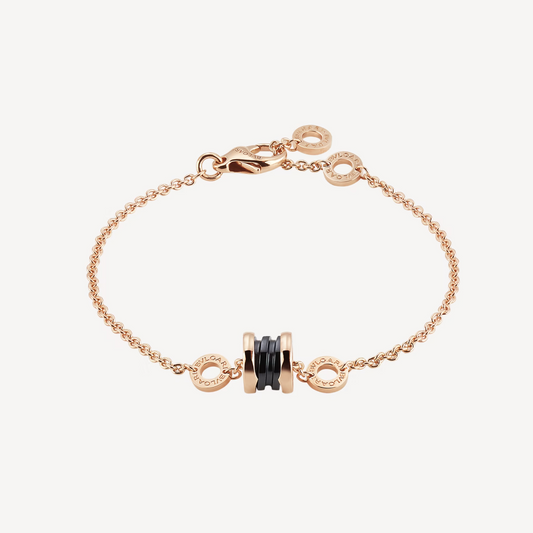 [Moco]ZERO 1 SOFT PINK GOLD AND BLACK CERAMIC BRACELET