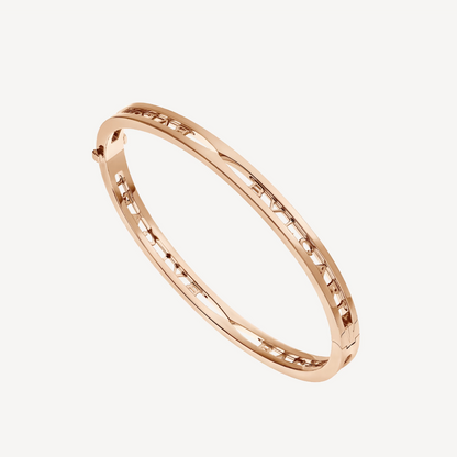 [Moco]ZERO 1 SPIRAL LOGO PINK GOLD BRACELET