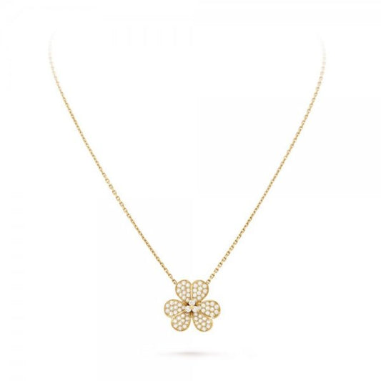 [Moco]FLOWER DIAMOND NECKLACE