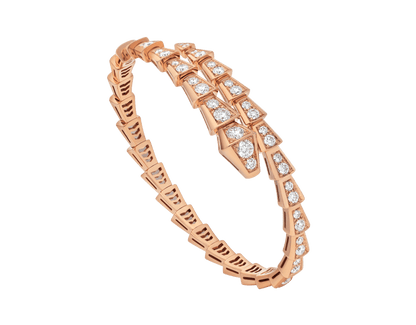 [Moco]SERPENTI ARMBAND 6,8MM ROSGOLD DIAMANT 