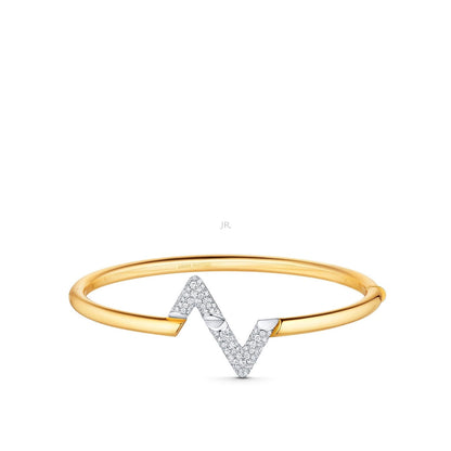 [Moco]VOLTE UPSITE DOWN GOLD DIAMOND BRACELET